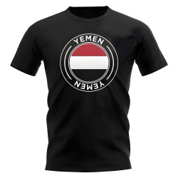 Yemen Football Badge T-Shirt (Black) Yemen Football Badge T-Shirt (Black)