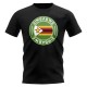 Zimbabwe Football Badge T-Shirt (Black) Zimbabwe Football Badge T-Shirt (Black)