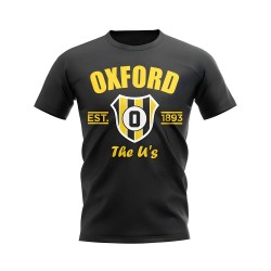 Oxford Established Football T-Shirt (Black)