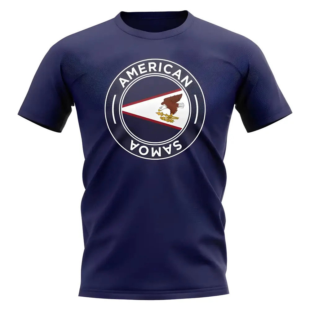 American Samoa Football Badge T-Shirt (Navy) American Samoa Football Badge T-Shirt (Navy)