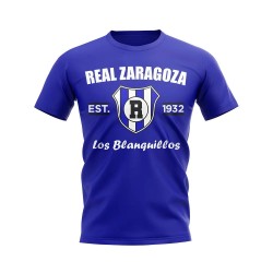 Real Zaragoza Established Football T-Shirt (Blue) Real Zaragoza Established Football T-Shirt (Blue)