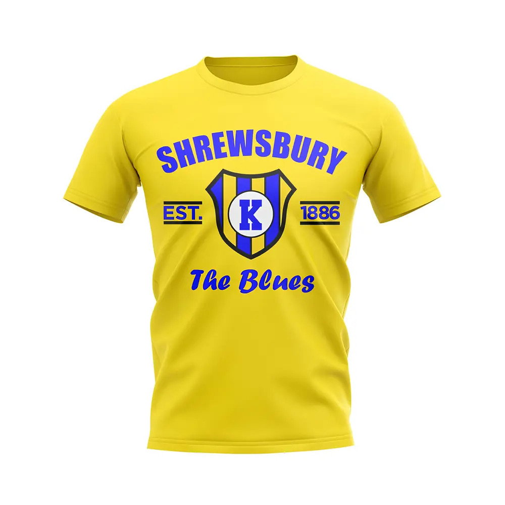 Shrewsbury Established Football T-Shirt (Yellow) Shrewsbury Established Football T-Shirt (Yellow)