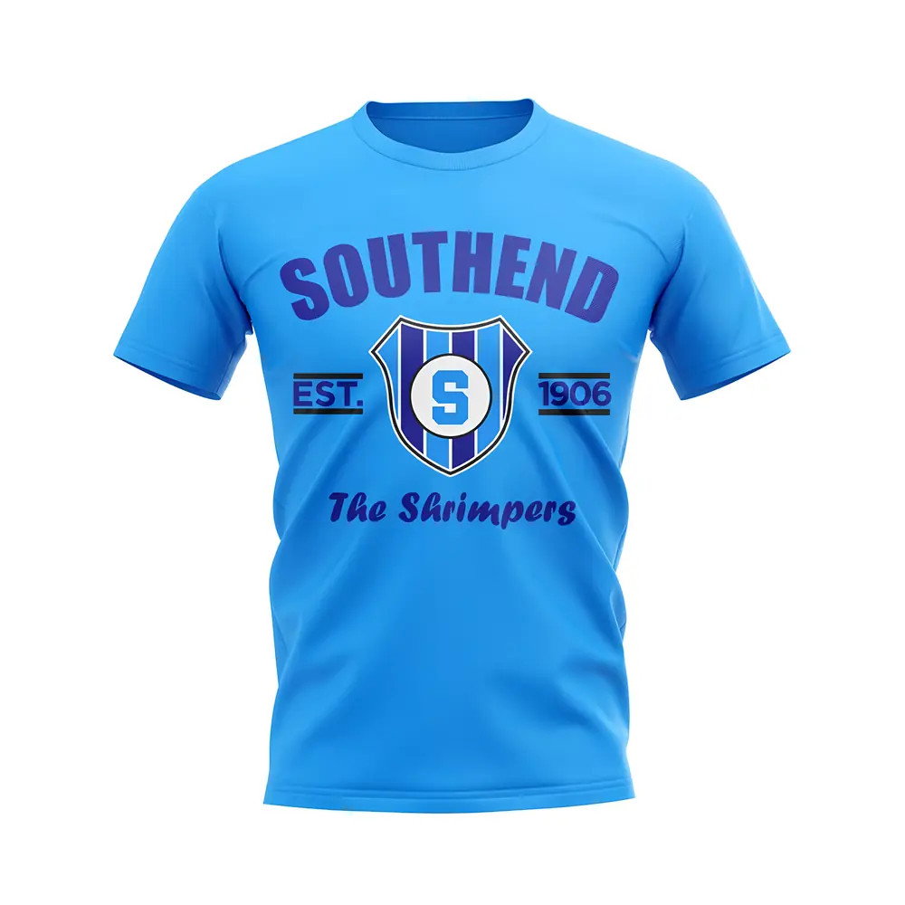 Southend Established Football T-Shirt (Sky) Southend Established Football T-Shirt (Sky)