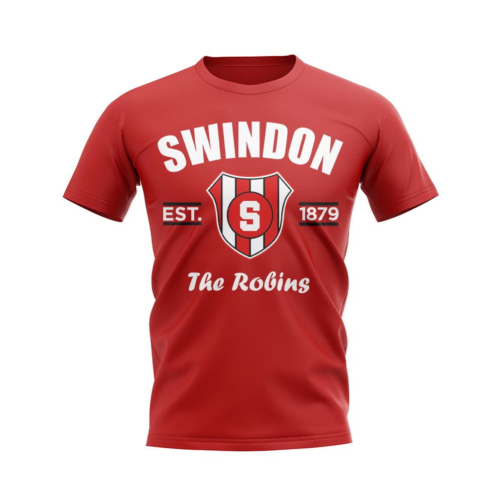 Swindon Established Football T-Shirt (Red) Swindon Established Football T-Shirt (Red)