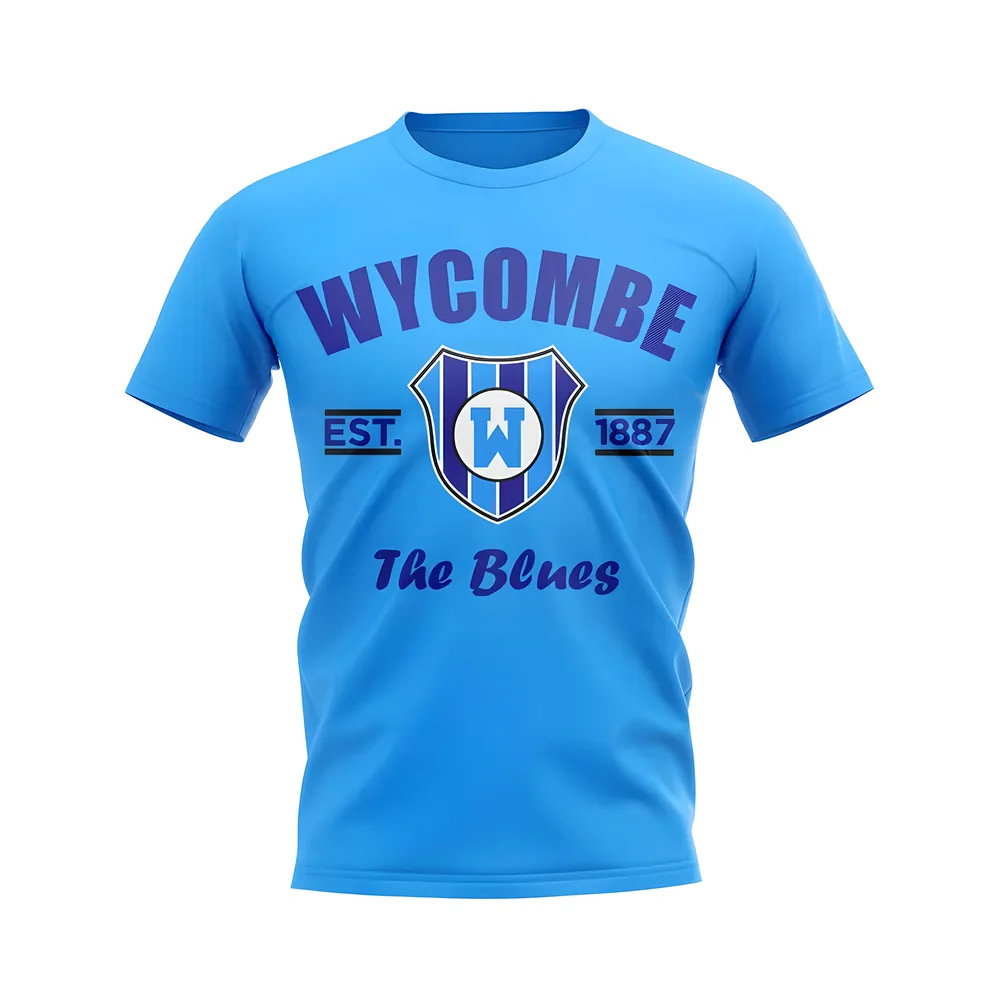 Wycombe Established Football T-Shirt (Sky) Wycombe Established Football T-Shirt (Sky)