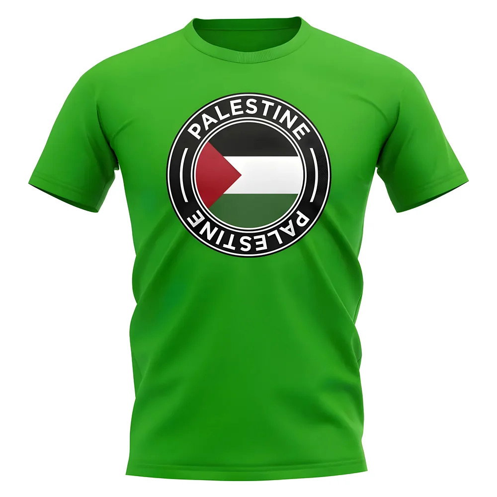 Palestine Football Badge T-Shirt (Green)