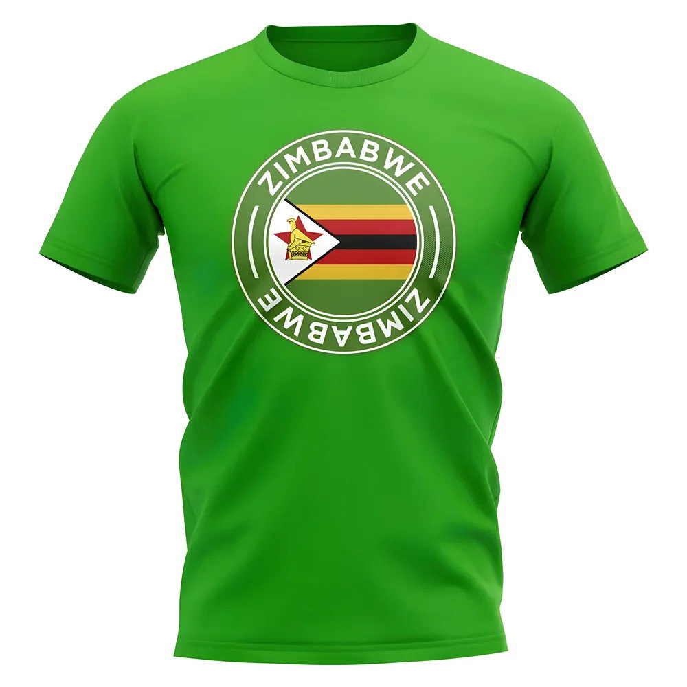 Zimbabwe Football Badge T-Shirt (Green) Zimbabwe Football Badge T-Shirt (Green)