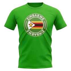 Zimbabwe Football Badge T-Shirt (Green) Zimbabwe Football Badge T-Shirt (Green)