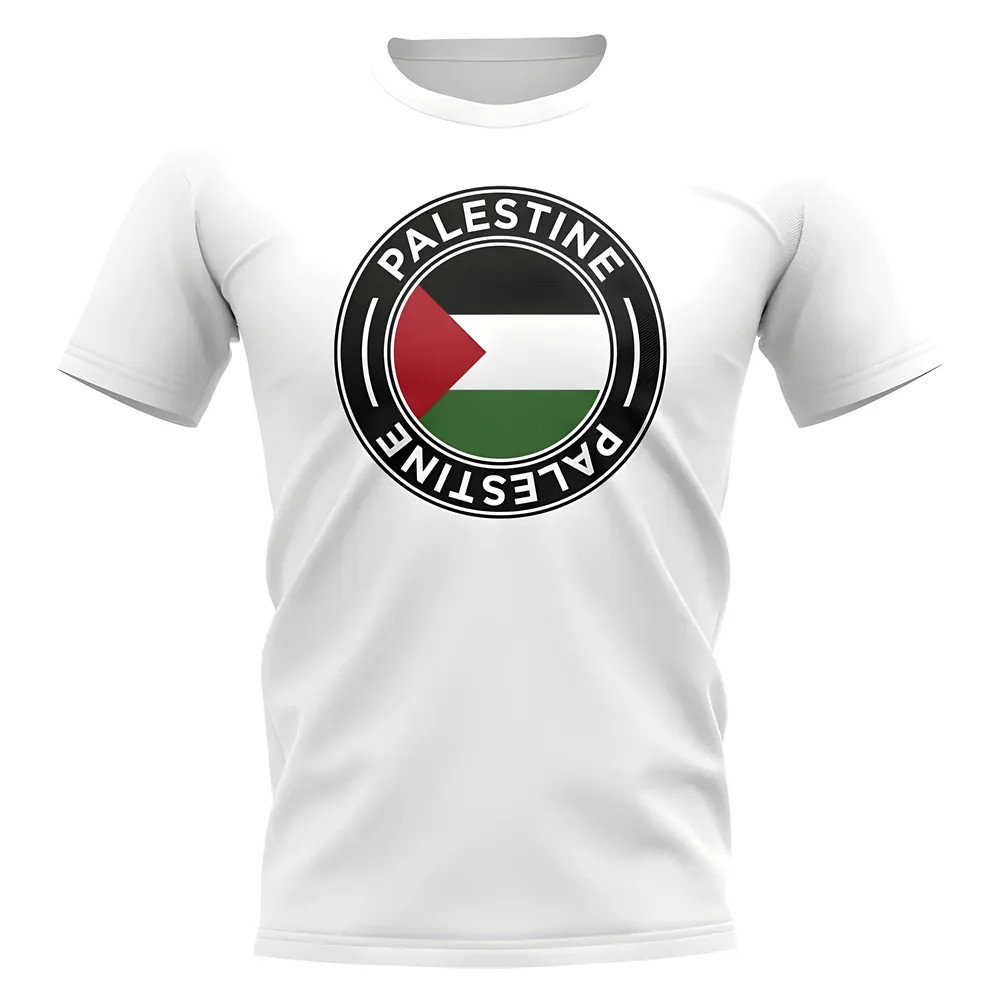 Palestine Football Badge T-Shirt (White) Palestine Football Badge T-Shirt (White)