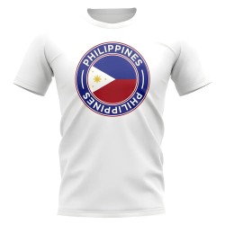 Philippines Football Badge T-Shirt (White) Philippines Football Badge T-Shirt (White)