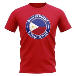 Philippines Football Badge T-Shirt (Red)