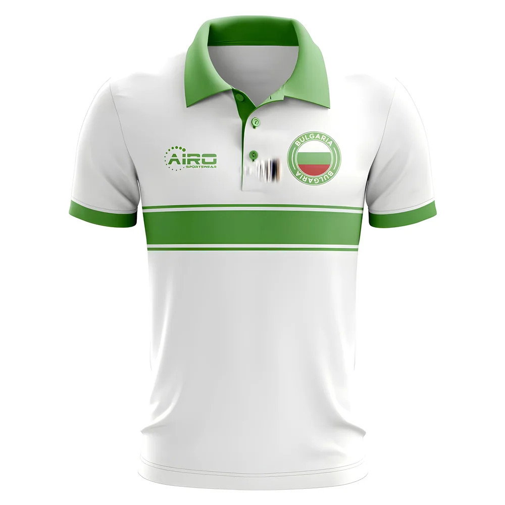 Bulgaria Concept Stripe Polo Shirt (White) Bulgaria Concept Stripe Polo Shirt (White)