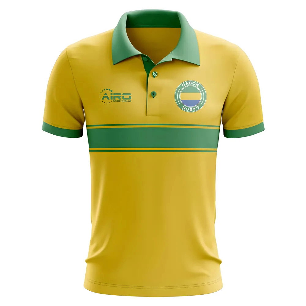Gabon Concept Stripe Polo Shirt (Yellow) Gabon Concept Stripe Polo Shirt (Yellow)