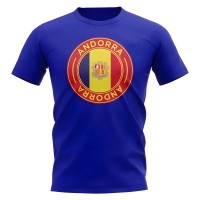 Andorra Football Badge T-Shirt (Royal)