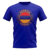 Armenia Football Badge T-Shirt (Royal)