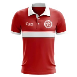 Hong Kong Concept Stripe Polo Shirt (Red) Hong Kong Concept Stripe Polo Shirt (Red)
