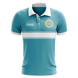Kazakhstan Concept Stripe Polo Shirt (Sky)