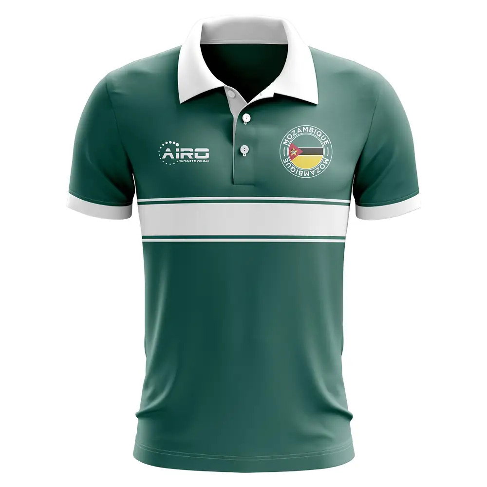 Mozambique Concept Stripe Polo Shirt (Green) Mozambique Concept Stripe Polo Shirt (Green)