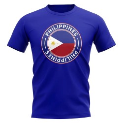 Philippines Football Badge T-Shirt (Royal)