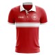 Tunisia Concept Stripe Polo Shirt (Red) Tunisia Concept Stripe Polo Shirt (Red)
