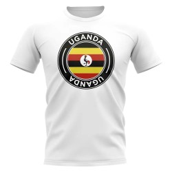 Uganda Football Badge T-Shirt (White)