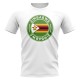Zimbabwe Football Badge T-Shirt (White) Zimbabwe Football Badge T-Shirt (White)