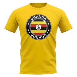 Uganda Football Badge T-Shirt (Yellow)