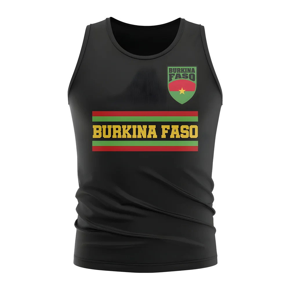 Burkina Faso Core Football Country Sleeveless Tee (Black) Burkina Faso Core Football Country Sleeveless Tee (Black)