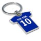 Personalised Bastia Football Shirt Key Ring Personalised Bastia Football Shirt Key Ring
