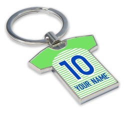 Personalised Wolfsburg Football Shirt Key Ring Personalised Wolfsburg Football Shirt Key Ring