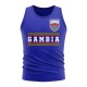 Gambia Core Football Country Sleeveless Tee (Royal)