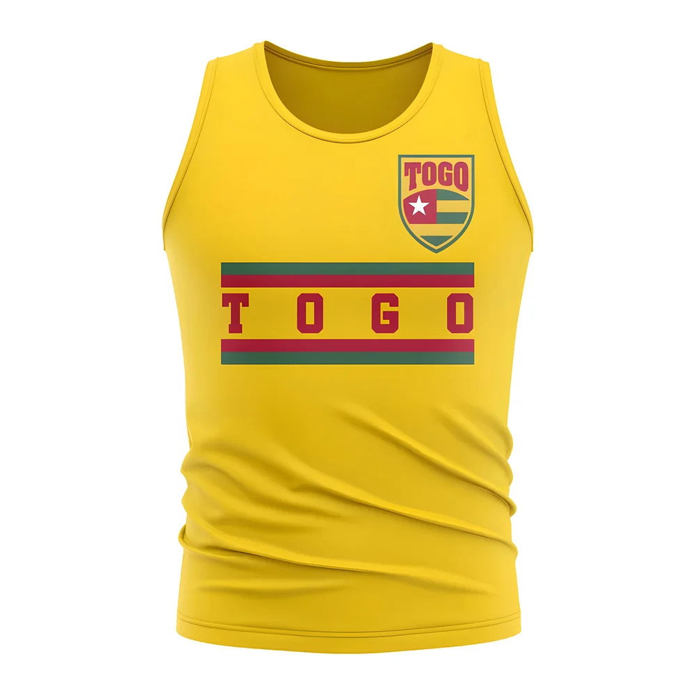 Togo Core Football Country Sleeveless Tee (Yellow)
