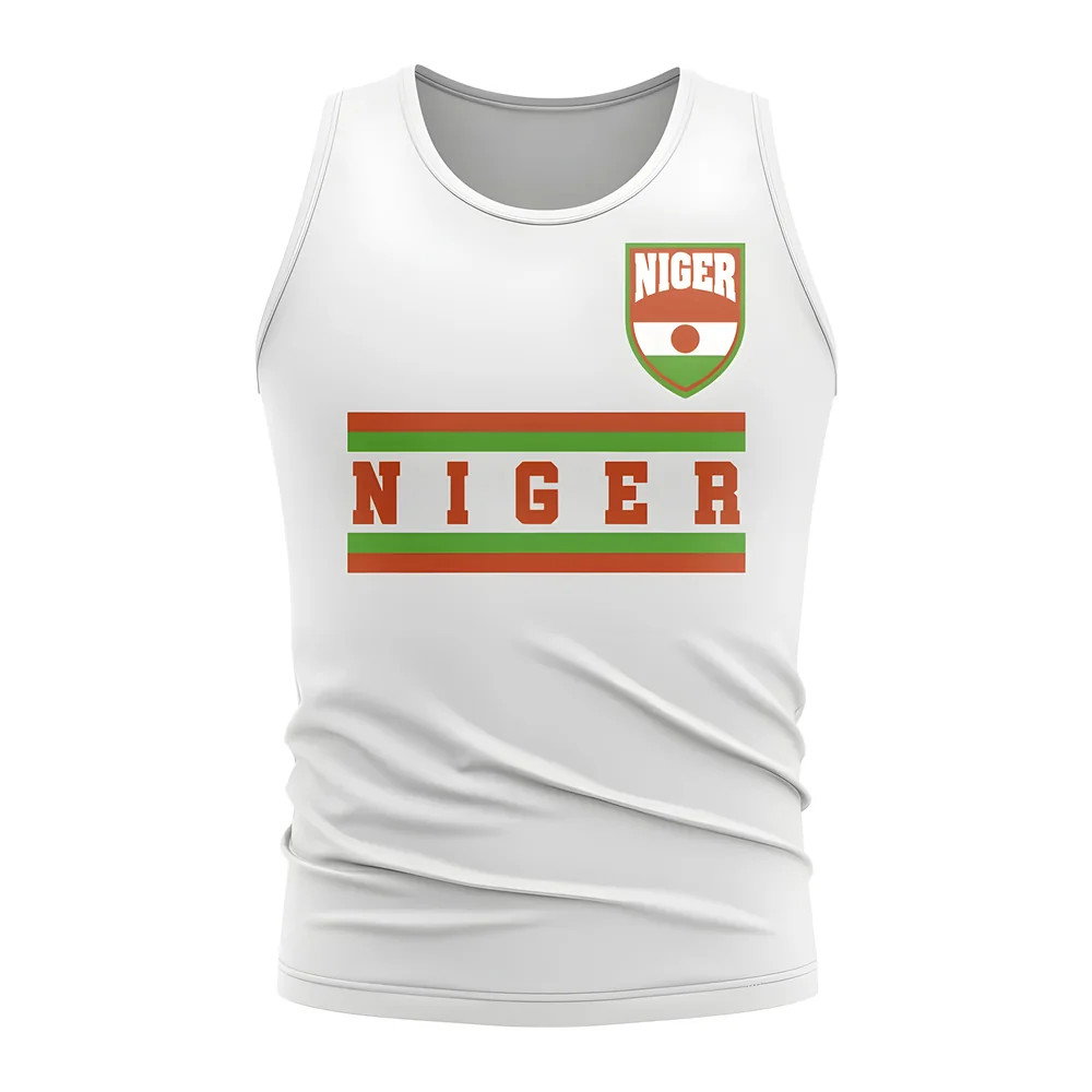 Niger Core Football Country Sleeveless Tee (White)