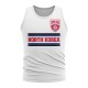 North Korea Core Football Country Sleeveless Tee (White) North Korea Core Football Country Sleeveless Tee (White)