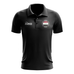 Iraq Football Polo Shirt (Black)