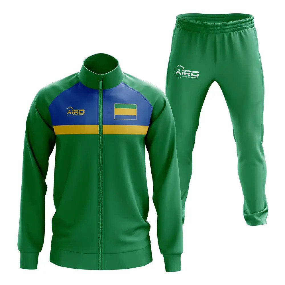 Gabon Concept Football Tracksuit (Green) Gabon Concept Football Tracksuit (Green)