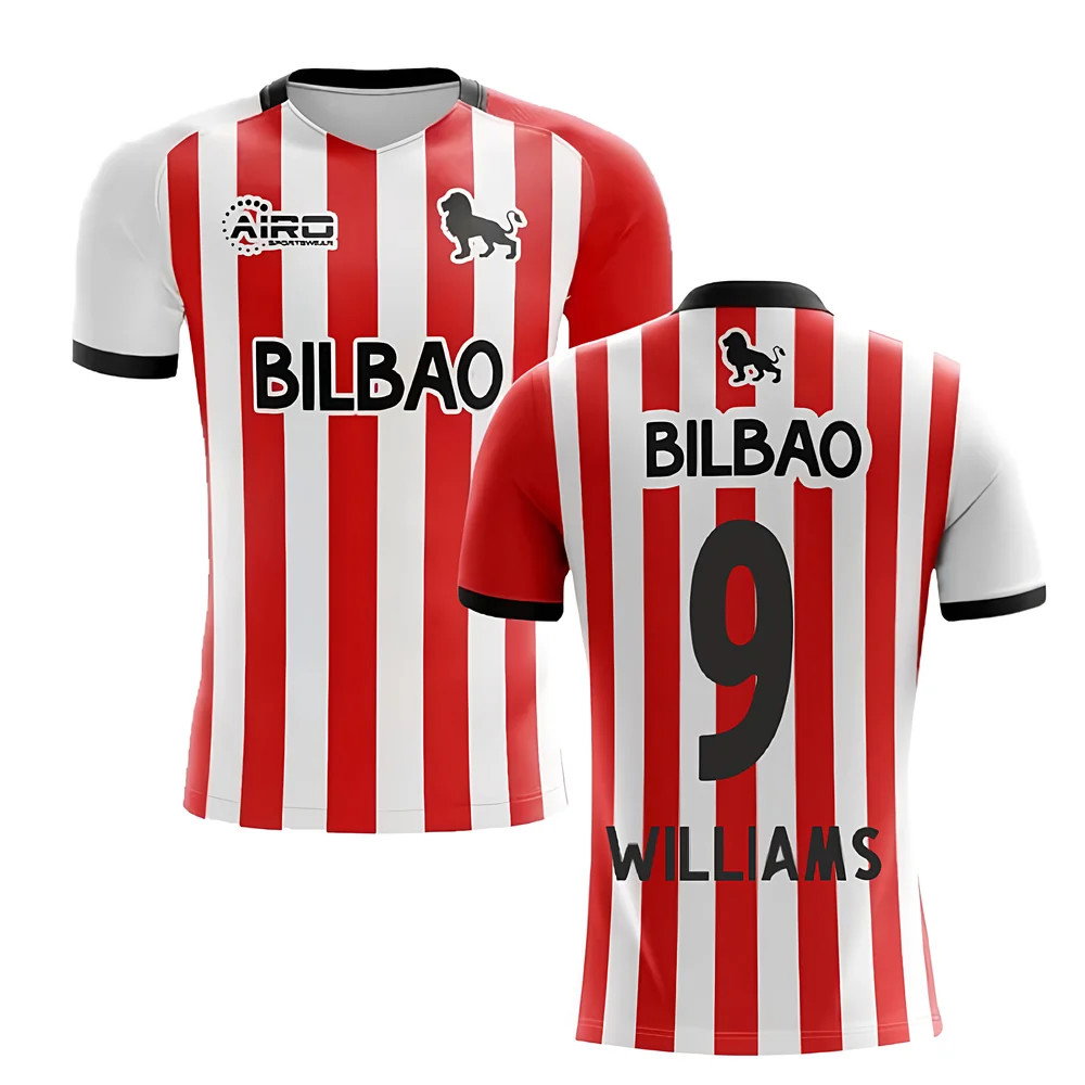 2025-2026 Athletic Bilbao Home Concept Football Shirt (WILLIAMS 9) 2025-2026 Athletic Bilbao Home Concept Football Shirt (WILLIAMS 9)