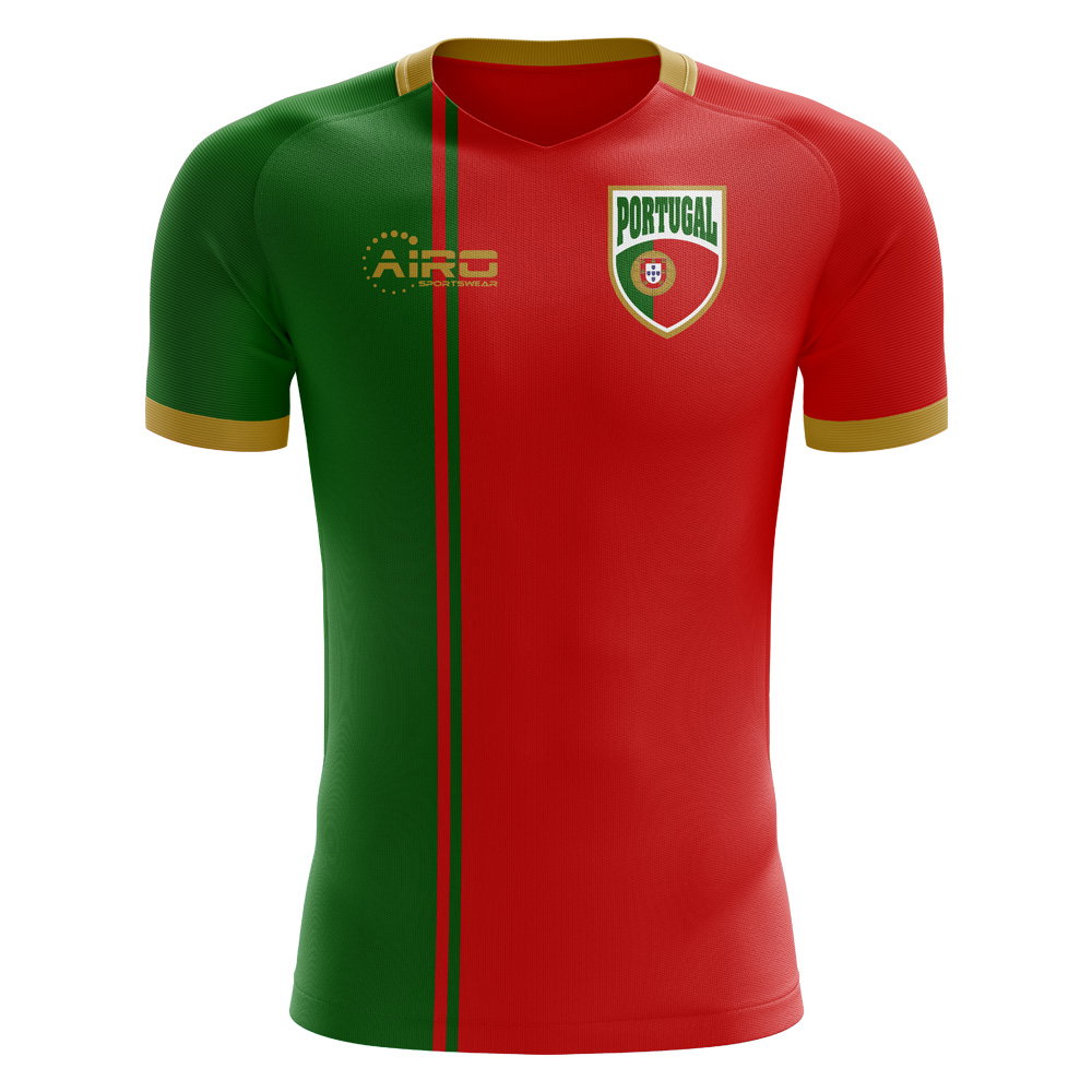 2025-2026 Portugal Flag Home Concept Football Shirt - Womens