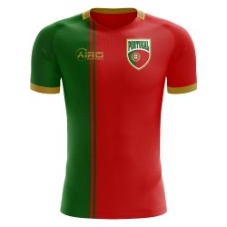 2025-2026 Portugal Flag Home Concept Football Shirt - Womens