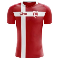 2025-2026 Denmark Flag Concept Football Shirt - Womens