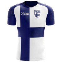 2025-2026 Finland Flag Concept Football Shirt - Womens