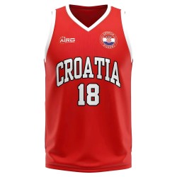 Croatia Home Concept Basketball Shirt