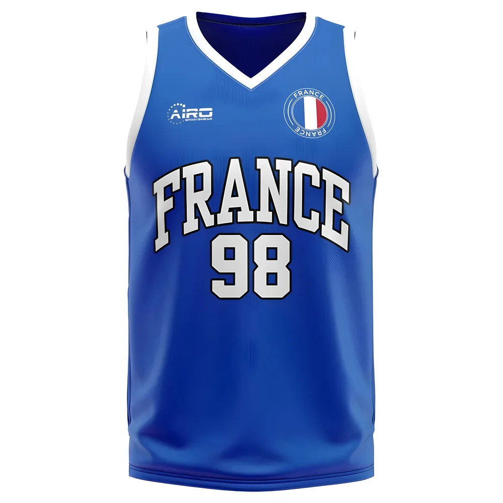 France Home Concept Basketball Shirt