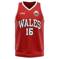 Wales Home Concept Basketball Shirt