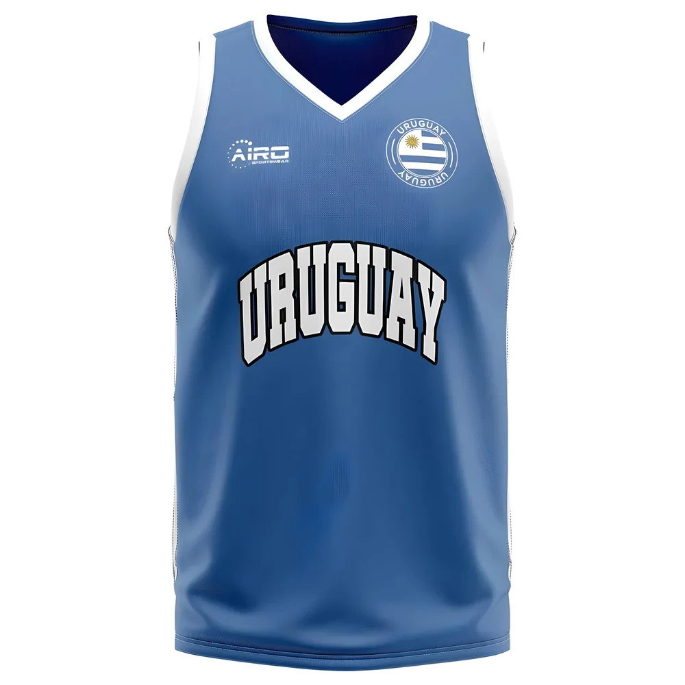 Uruguay Home Concept Basketball Shirt