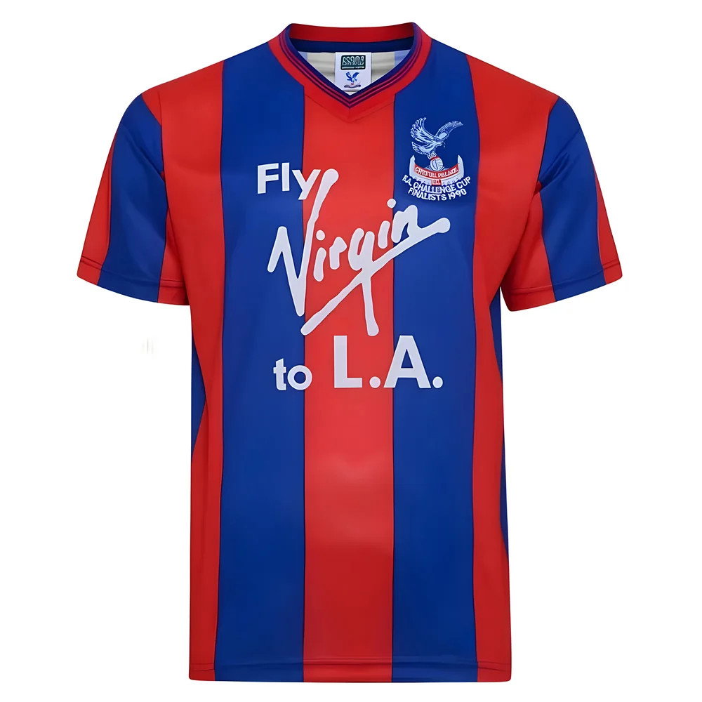 Score Draw Crystal Palace 1990 FA Cup Final Retro Football Shirt Score Draw Crystal Palace 1990 FA Cup Final Retro Football Shirt