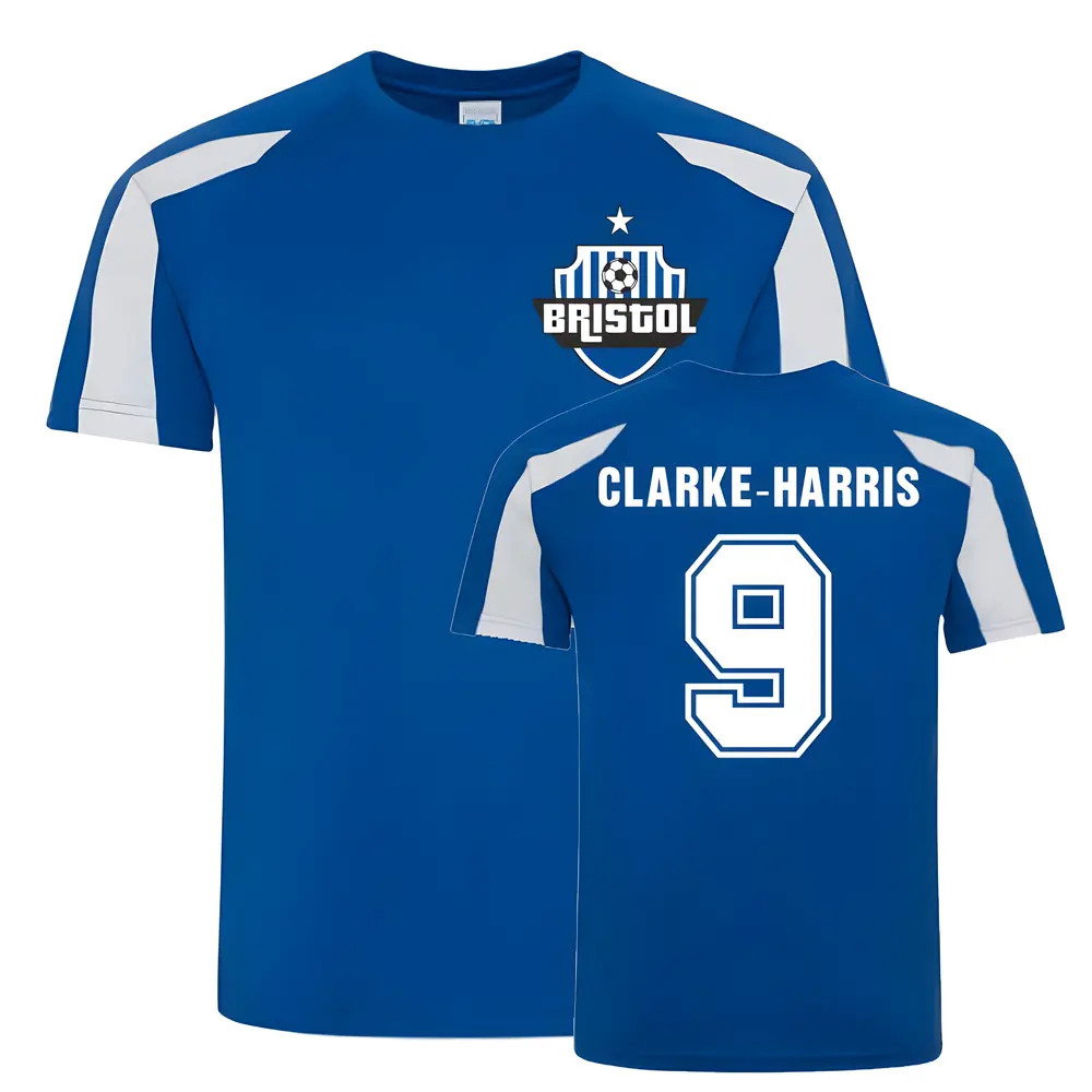 Jodson Clarke-Harris Bristol Rovers Sports Training Jersey (Blue) Jodson Clarke-Harris Bristol Rovers Sports Training Jersey (Blue)