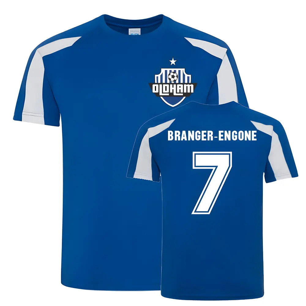 Johan Branger-Engone Oldham Sports Training Jersey (Blue) Johan Branger-Engone Oldham Sports Training Jersey (Blue)
