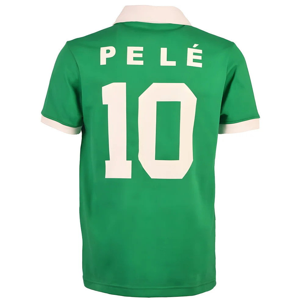 New York Cosmos Pele Green Retro Shirt with PELE 10 New York Cosmos Pele Green Retro Shirt with PELE 10