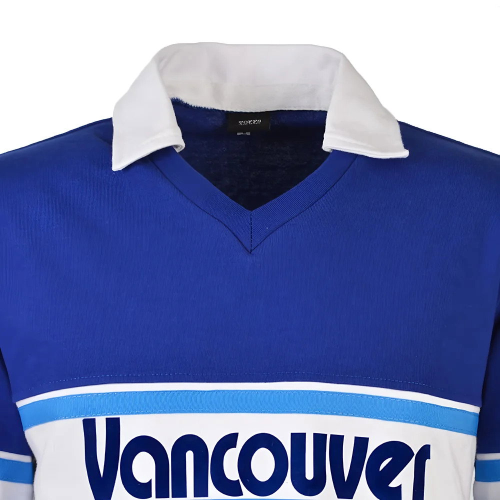 Vancouver Whitecaps 1980s Away Long Sleeve Retro Shirt Vancouver Whitecaps 1980s Away Long Sleeve Retro Shirt